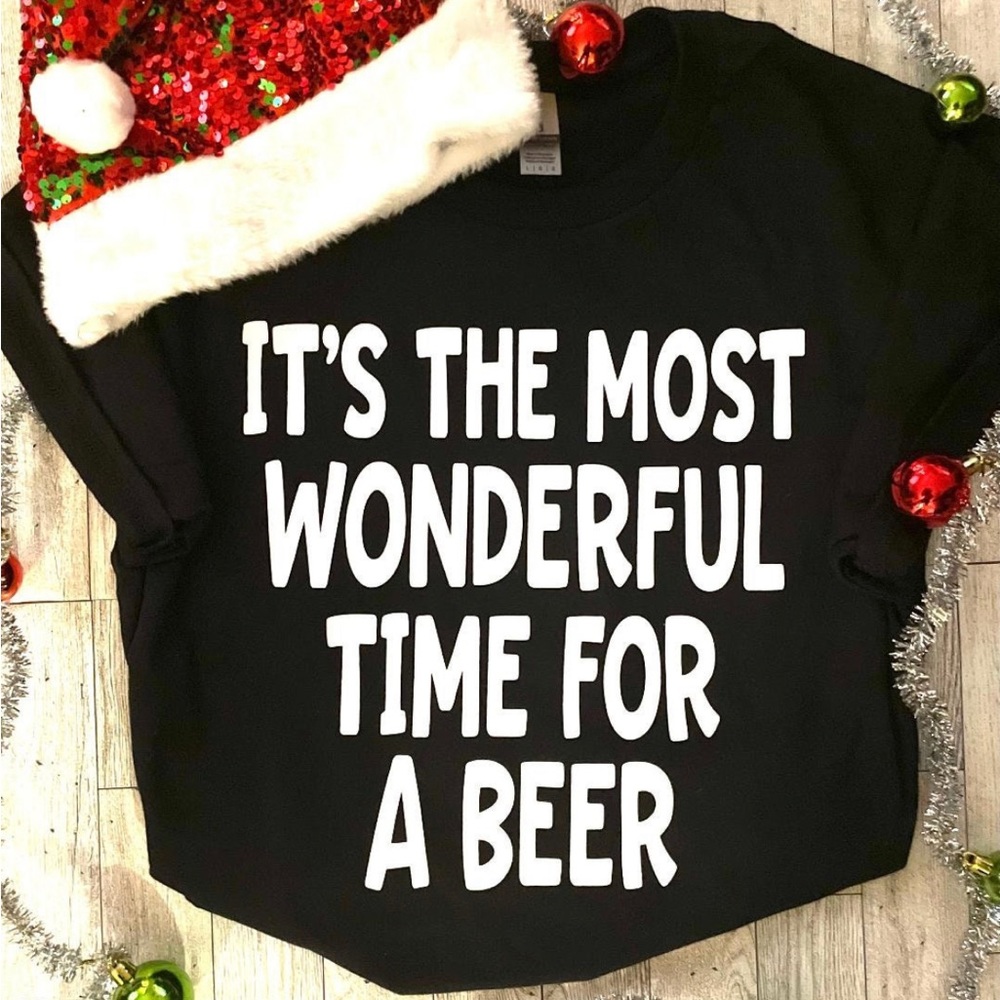 Custom made holiday tees with punny phrases, get it?